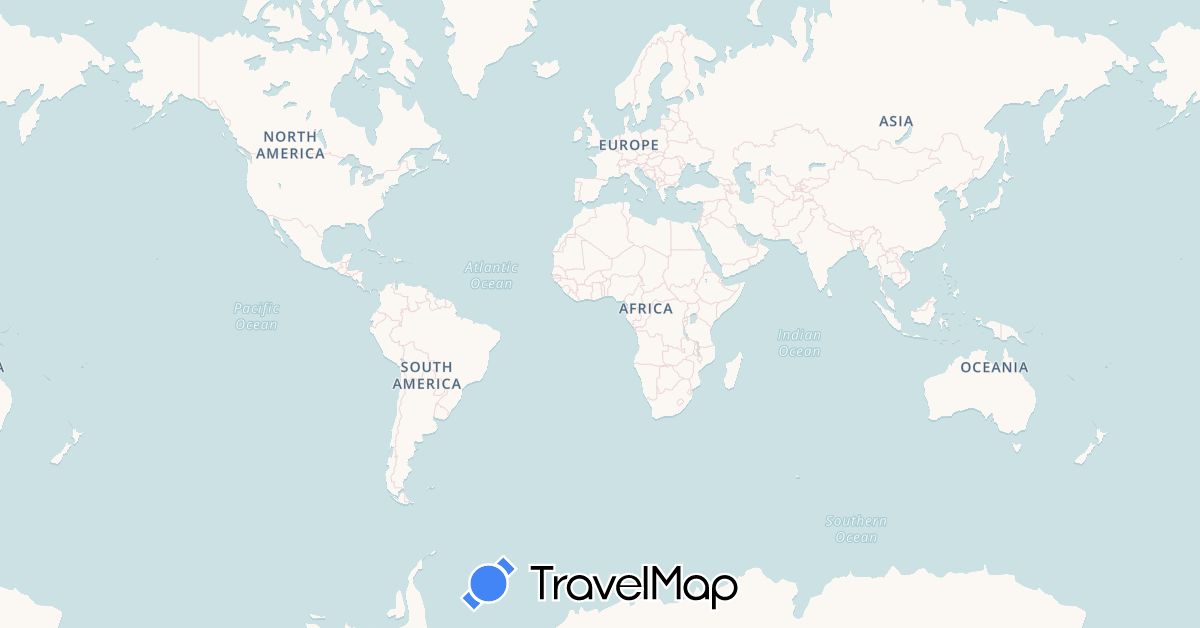 TravelMap itinerary: driving, fahrstecke, flugstrecke in Switzerland, Iceland (Europe)